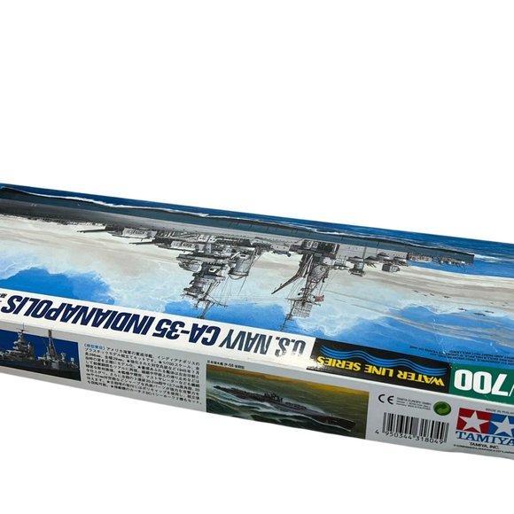 Tamiya Water Line Series U.S. Navy CA-35 Indianapolis Model Kit 1/700 Scale - Picture 5 of 5